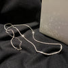 S925 Sterling Silver Shiny Snake Bone Clavicle Chain Necklace Women Light  Temperament Party Jewelry Girlfriend Gift