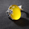S925 Sterling Sliver High-end Fashion Crystal Ring Various Colors for Women Fine Jewelry