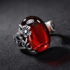 S925 Sterling Sliver High-end Fashion Crystal Ring Various Colors for Women Fine Jewelry