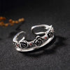 S925 Sterling Sliver Retro Fashion Ring for Women Open Ring Jewelry Gift