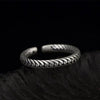 S925 Sterling Sliver Retro Fashion Ring for Women Open Ring Jewelry Gift