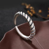 S925 Sterling Sliver Retro Fashion Ring for Women Open Ring Jewelry Gift