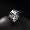 S925 Sterling Sliver Vintage Fashion Buddha Ring for Men and Women Thai Silver Open Ring