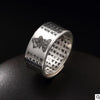 S925 Sterling Sliver Vintage Fashion Buddha Ring for Men and Women Thai Silver Open Ring