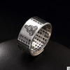 S925 Sterling Sliver Vintage Fashion Buddha Ring for Men and Women Thai Silver Open Ring