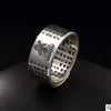 S925 Sterling Sliver Vintage Fashion Buddha Ring for Men and Women Thai Silver Open Ring
