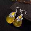 S925 Sterling Sliver Vintage Women Drop Earrings High-end Fashion Wild Clouds Drop Inlaid Earrings for Lady Best Jewelry Gift