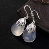 S925 Sterling Sliver Vintage Women Drop Earrings High-end Fashion Wild Clouds Drop Inlaid Earrings for Lady Best Jewelry Gift