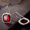 S925 Sterling Sliver Women Earrings Fashion Unique Simple Square Earrings for Women