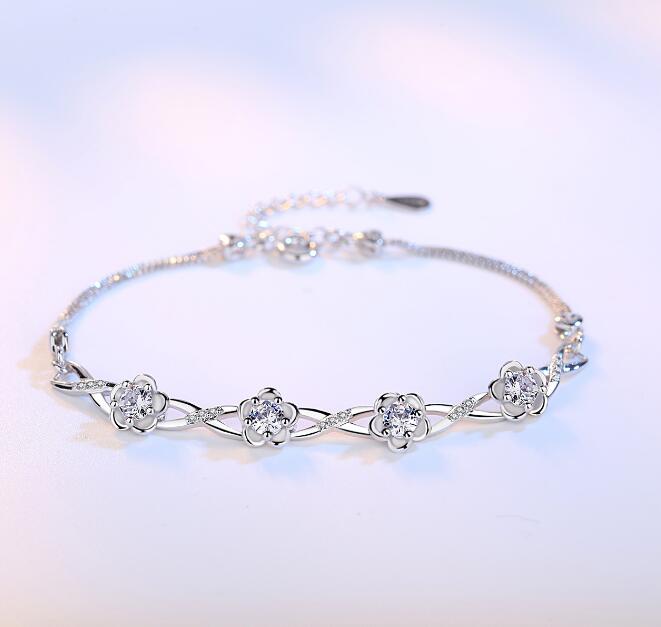 S925 silver string bender silver bracelet fashion wild silver jewelry GB04