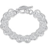 S925 silver string bender silver bracelet fashion wild silver jewelry LB04