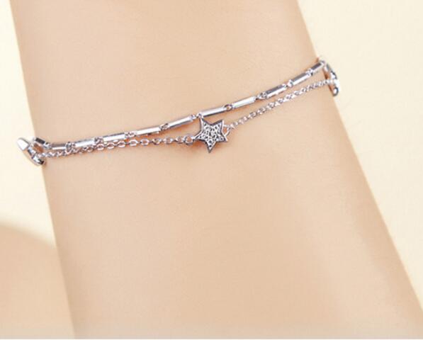 S925 silver string bender silver bracelet fashion wild silver jewelry SN09