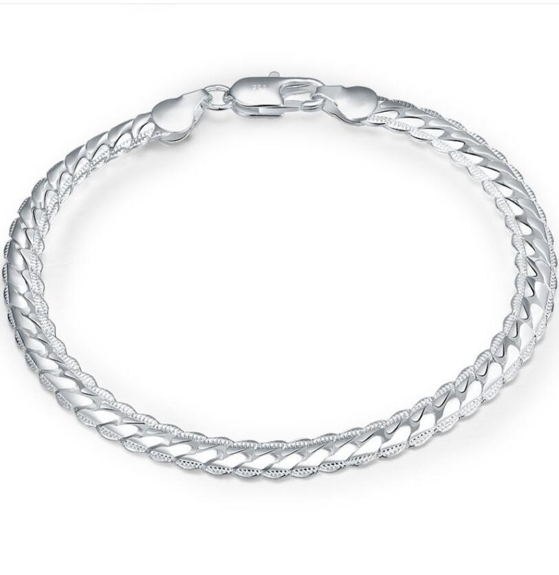 S925 silver string bender silver bracelet fashion wild silver jewelry TE06
