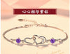 S925 sterling silver bracelet female Korean version of the simple personality student couple bracelet