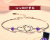 S925 sterling silver bracelet female Korean version of the simple personality student couple bracelet