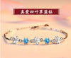 S925 sterling silver bracelet female Korean version of the simple personality student couple bracelet