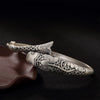 S990, Pure Silver, Antique, Carp, Personality, Hundred Pagoda Lotus, Ping An, Sterling Silver Bracelet Wholesale.