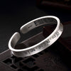 S999, Six Words, Pure Silver, Retro Personality, Sterling Silver Openings, Men's Bracelet Bracelet, Wholesale Agent.