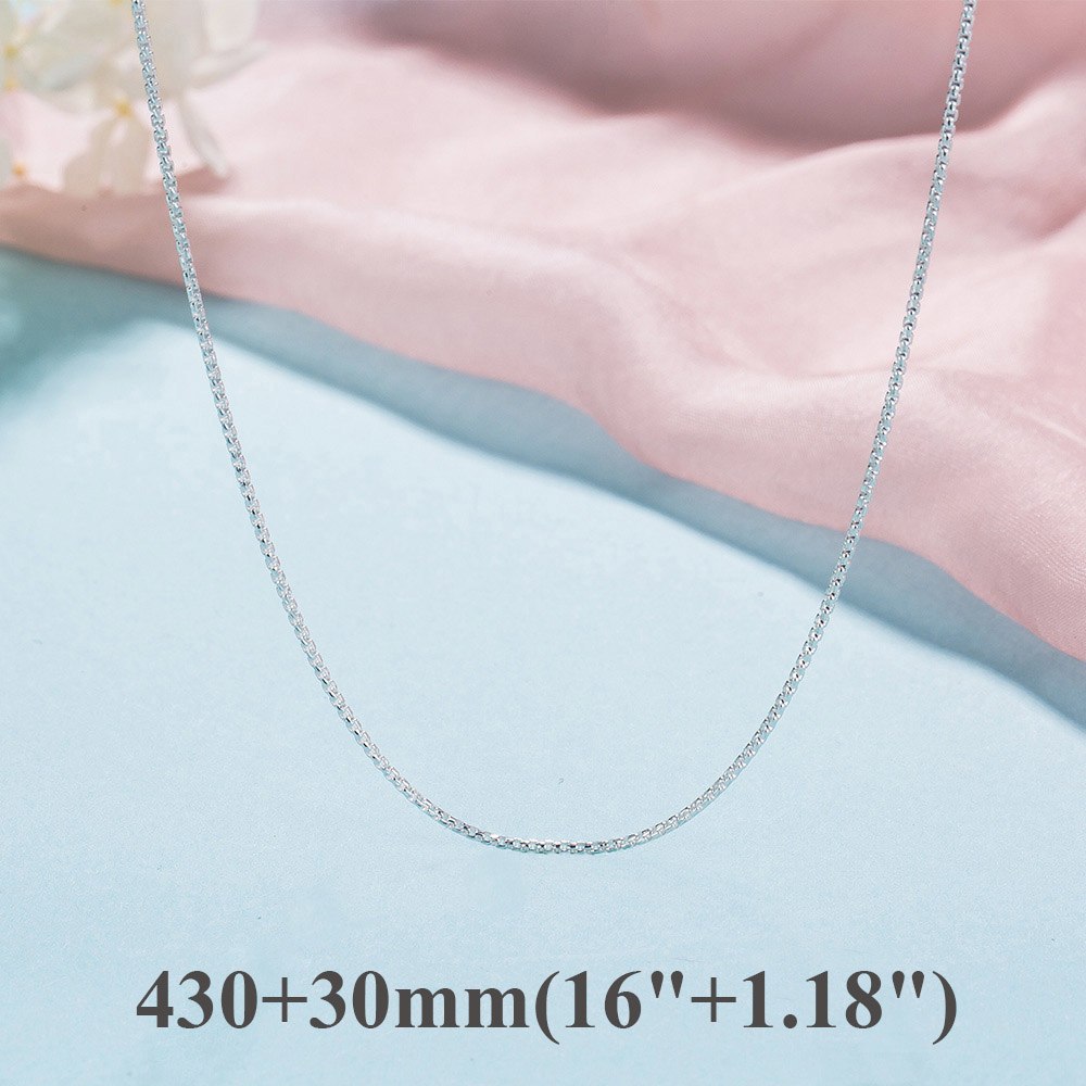 100% 925 Sterling Silver Link Chains Women Men Necklaces for Pendant Charms Luxury Fine Jewelry Gift