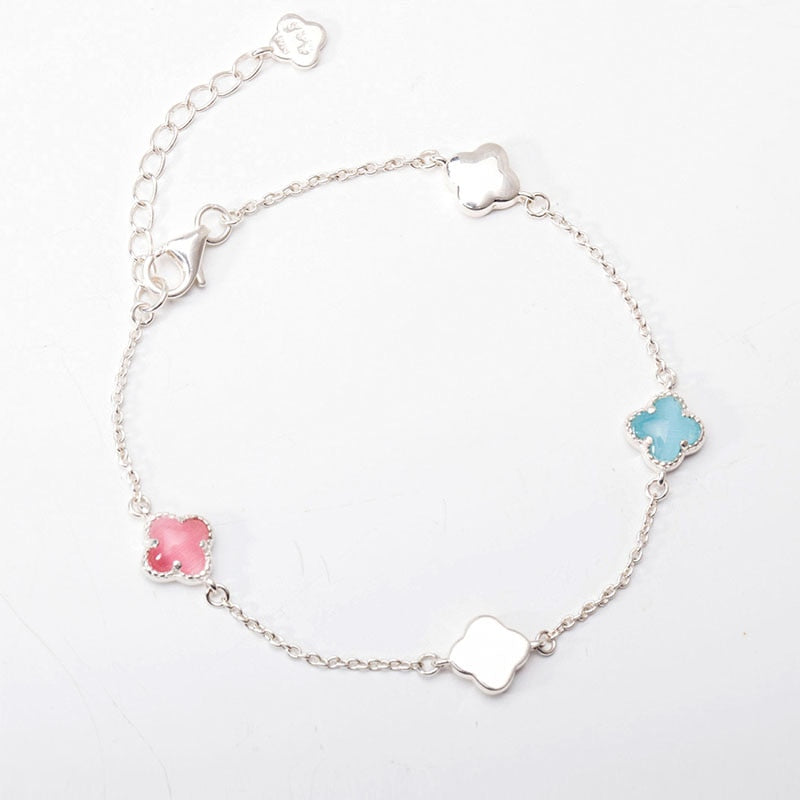 2020 New Women Beauty Jewelry Blue Red Opal Bohemia Bracelet Chain Bracelets for Lady