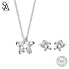 925 Jewelry Sets Star Stud Earrings Necklaces 2020 Sale Real Joyas Sieraden Pendants Sterling Pendant Necklace