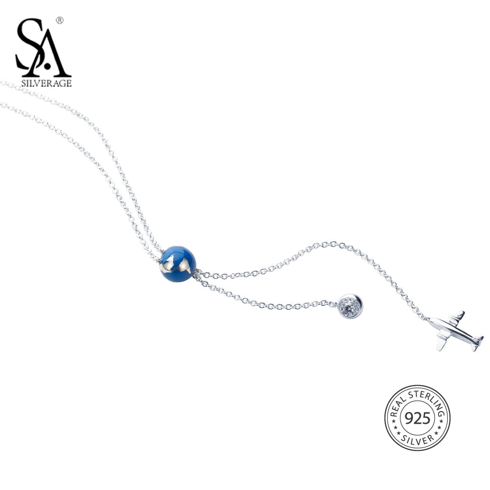 SA-SILVERAGE-925-Sterling-Long-Necklaces-2020-Limited-Ketting-Pendants-Sweater-Chain-Fine-Jewelry-Earth-Maxi