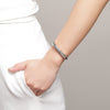 925 Sterling Silver Black/Red Vintage Wrap Leather Bracelets & Bangles For Women 925 Silver Charm Bracelets New
