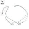 925 Sterling Silver Bracelet Trendy Fine Jewelry Bracelets For Women Charms Bracelet 2.65g/66.9mm