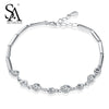 925 Sterling Silver Bracelets For Women Lucky Bracelets S925 Fine Jewelry Gift Women Accessory