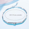 925 Sterling Silver Charm Bracelets & Bangles for Women Fine Jewelry Flower Silver Chain Bangle Bracelet Pulseiras