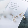 925 Sterling Silver Pearl Star Drop Earrings For Women Fine Jewelry 2020 New Arrival