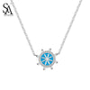 925 Sterling Silver Rudder Pendant Jewelry Women Fashion Necklaces & Pendants Jewelry Party Gift