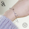 925 Sterling Star Moon Silver Bracelets For Women Fine Jewelry Trendy Party Bracelet 2020 New Arrivals