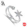 Authentic 925 Sterling Silver Star Wedding Rings for Women 925 Silver AAA Zirconia Rings Silver 925 Jewelry 2020