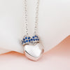 Heart Crown Pendants Necklaces for Women Fine Jewelry Rose Gold Color 925 Sterling Silver Necklaces With Zircon