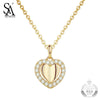 Love Heart Pendant 925 Sterling Silver Jewelry Women Turquoise Necklaces & Pendants Fashion Valentine Lover Gift