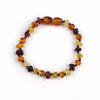 Natural Amber Children Bracelets Four Colors Baby Irregular Round Chain & Link Bracelets Trendy Boys Girls Bracelet