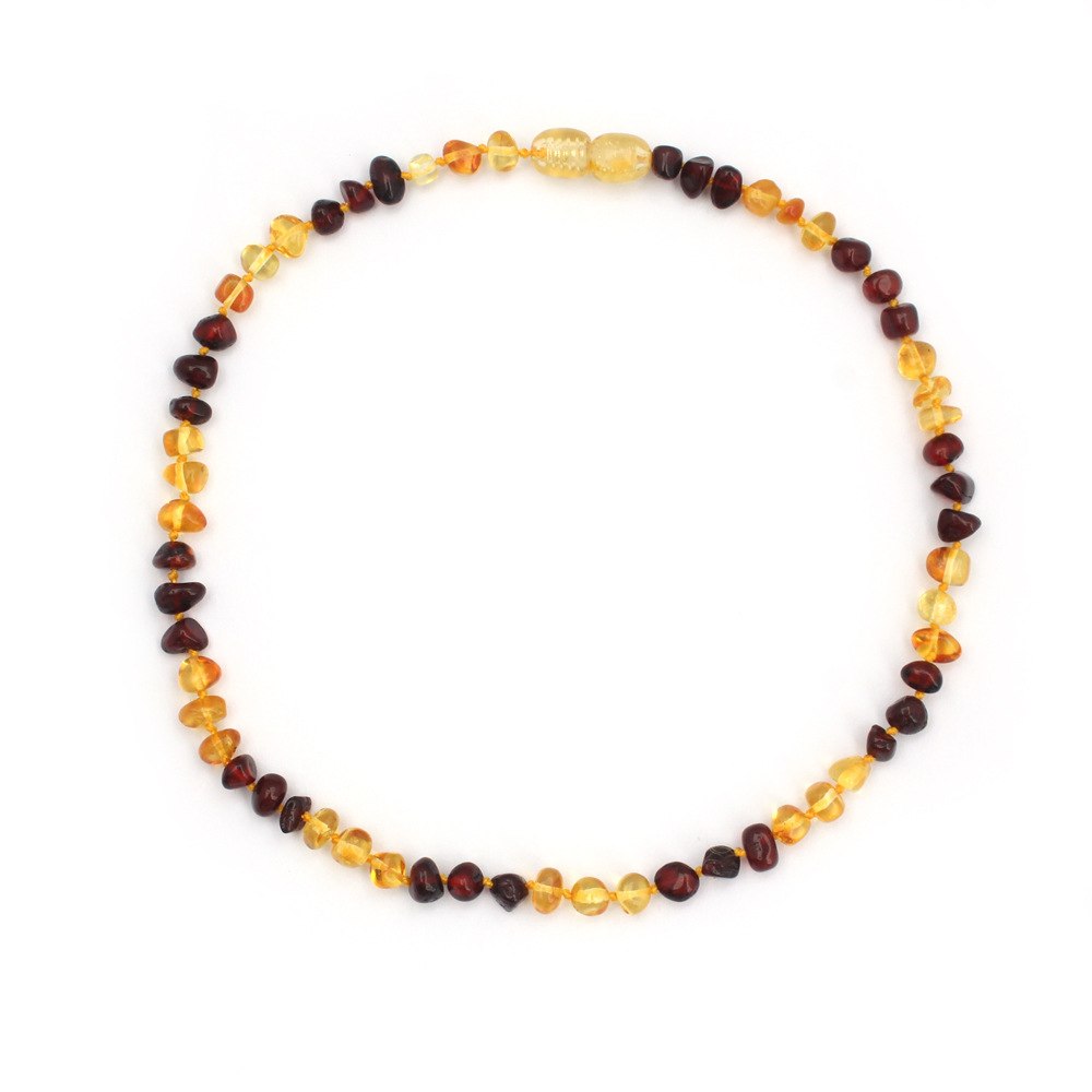 Natural Amber Round Ball Chain Necklaces for Woman Adult Beads Necklace Women Multicolor Necklaces Fine Jewelry