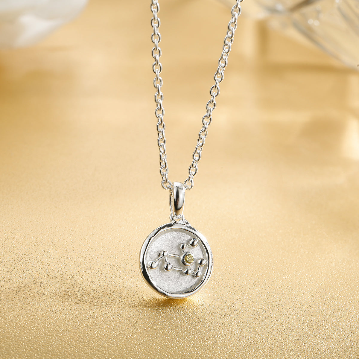 New Women Twelve Constellations Choker Pendants Necklaces Personality Lady Fashion Trend Lettering Chain Necklaces