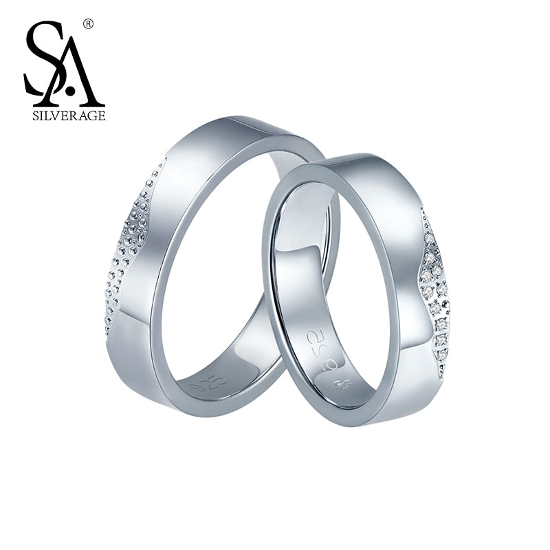 Real 925 Sterling Couples Rings For Women Anel Feminino Face Lovers' Party Fine Jewelry Kiss Lip 2020 Hot Sale