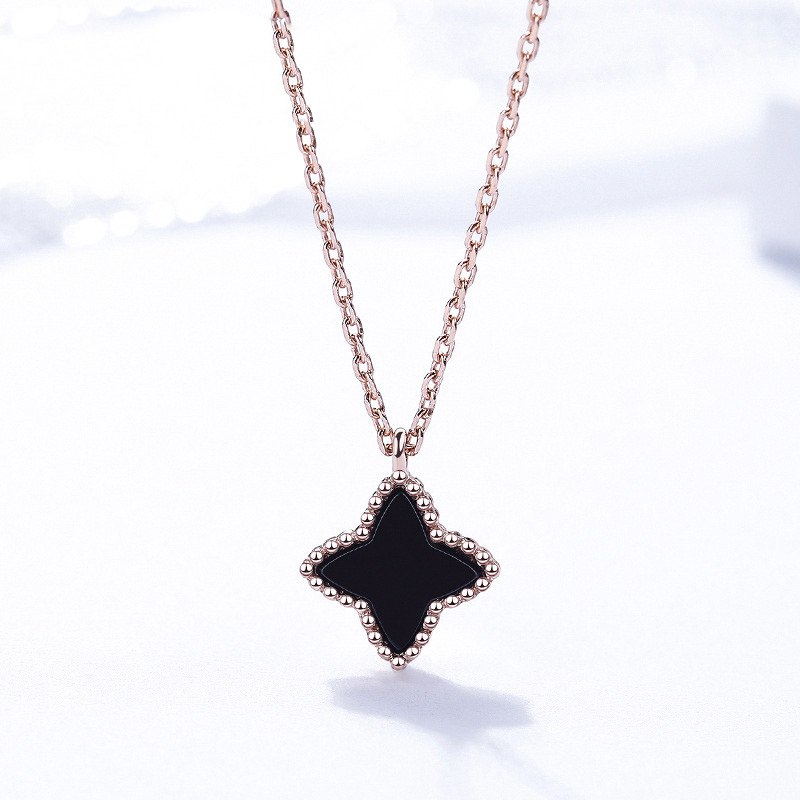 Real 925 Sterling Silver Malachite Pendant Necklaces Red/Black Agate Choker Necklace for Woman 925 Silver Necklaces