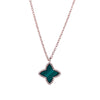 Real 925 Sterling Silver Malachite Pendant Necklaces Red/Black Agate Choker Necklace for Woman 925 Silver Necklaces