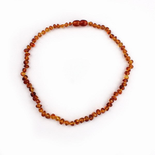 Real Natural Amber Pendant Children Necklaces Gift for Baby Multicolor Chain Link Necklaces New Arrival