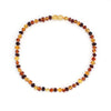 Real Natural Amber Pendant Children Necklaces Gift for Baby Multicolor Chain Link Necklaces New Arrival