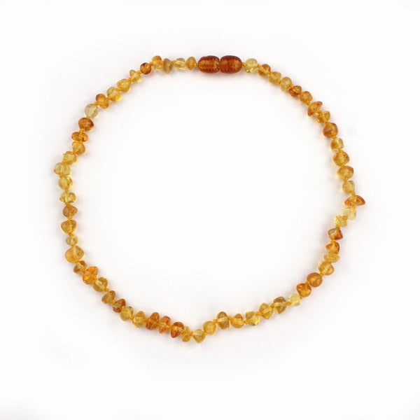 Real Natural Amber Pendant Children Necklaces Gift for Baby Multicolor Chain Link Necklaces New Arrival