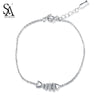 Silver Bracelet 925 Fish Bone Chain Link Bracelets For Female Sterling Silver Jewelry Women Party Gift