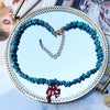 SAY Bohemian Colored Gravel Turquoises Semi Precious Stones Coral Alloy Charm Pendant Necklace Women Jewelry