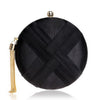 SEKUSA  Metal Tassel Lady Clutch Bag With Chain Shoulder Handbags Classical Style Small Purse Day Evening Clutch Bags