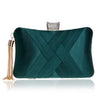 SEKUSA  Metal Tassel Lady Clutch Bag With Chain Shoulder Handbags Classical Style Small Purse Day Evening Clutch Bags