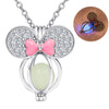 2020 New arrival 925 sterling silver jewelry small silver pendant silver colour glowing Necklace Animal pendants For Women